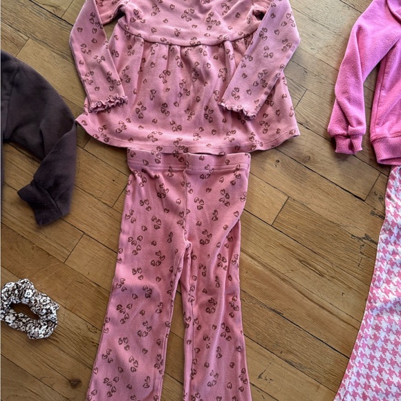Cozy Kids matching outfit sets, - Pink and Black - Picture 3 of 6